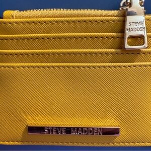 Steve Madden Mustard Yellow Card Wallet